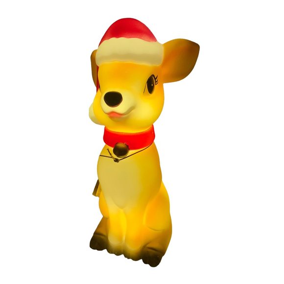 Holiday Time Reindeer Blow Mold Table Top Eleven Inch - Picture 13 of 15